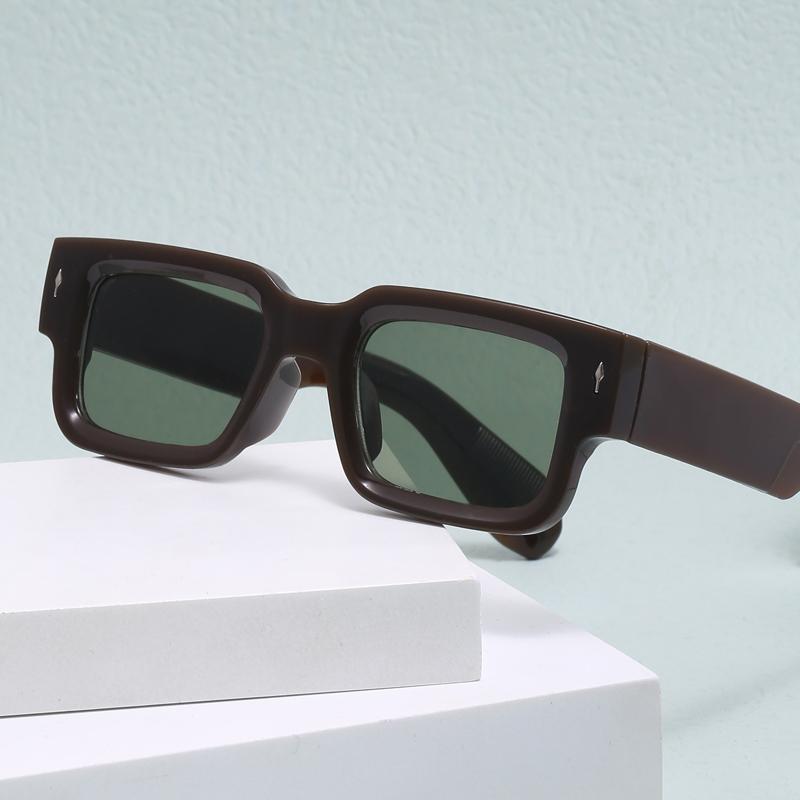 1/2Pcs Retro Men Square Sunglasses For Women Vintage Luxury Rivet Designer Sun Glasses Fashion Arrow Shades UV400 Eyeglasses