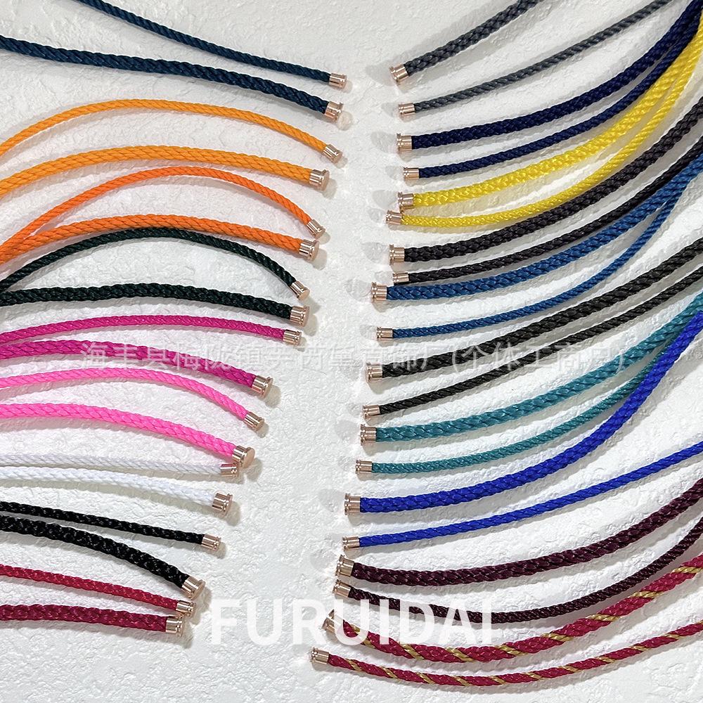 Fei Jia February Birthstone Purple Horseshoe Buckle Unisex DIY Bracelet