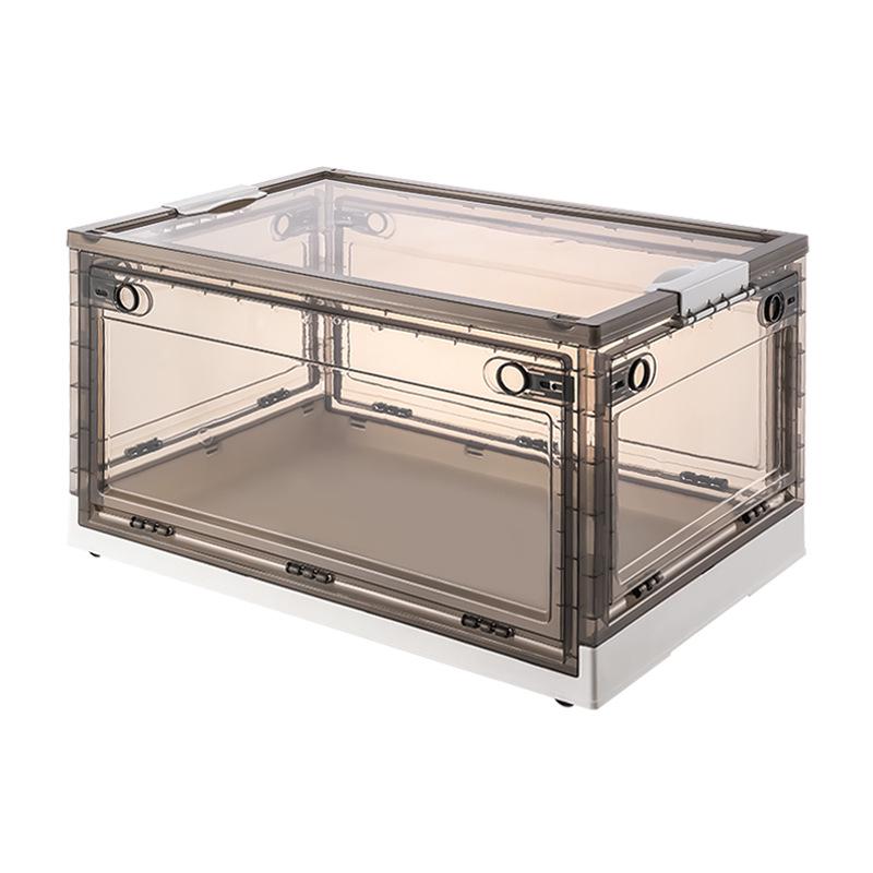 Foldable Transparent 5-Door Storage Box for Clothes, Quilts, Books, and Toys