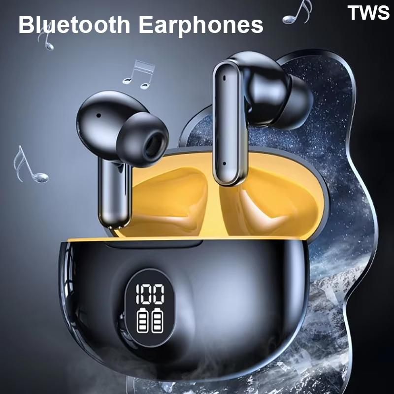 Bluetooth Earphones Wireless Headphone ENC-Calling Noise Cancelling Headset HiFi Stereo Handsfree Earphone