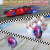 2.4Ghz Spider RC Cars with LED Lights, 360° Rolling Remote Control Car Rotating RC Stunt Car for Kids 6 7 8 9+ Year Old, Rechargeable Snake Car