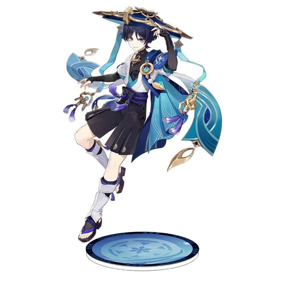 Genshin lmpact Anime Figure Varka Acrylic Stand Lauma Flins Aino Ineffa Model Plate 1pc Desk Decor Standing Sign Game Fans Durable Gifts