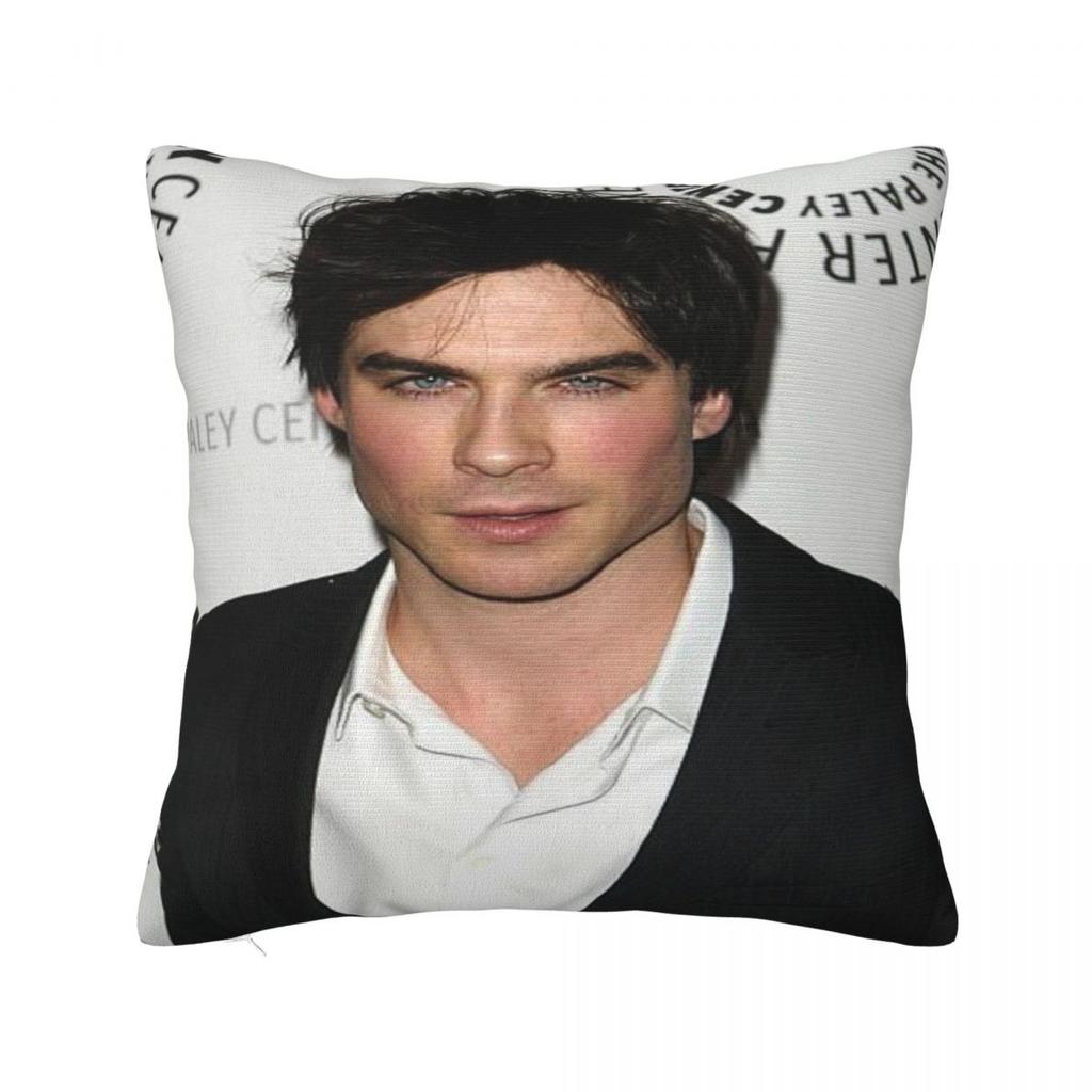Warm Home Damon Salvatoredecoration Pillowcase Merch Pillow Cover Zipper Multiple Sizes