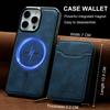 LC.IMEEKE L6 For iPhone 15 Pro Max Magnetic Case Detachable Zipper Wallet Leather Coated PC + TPU Phone Cover