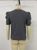 European & American Summer Puff Sleeve Women’s Casual T-shirt