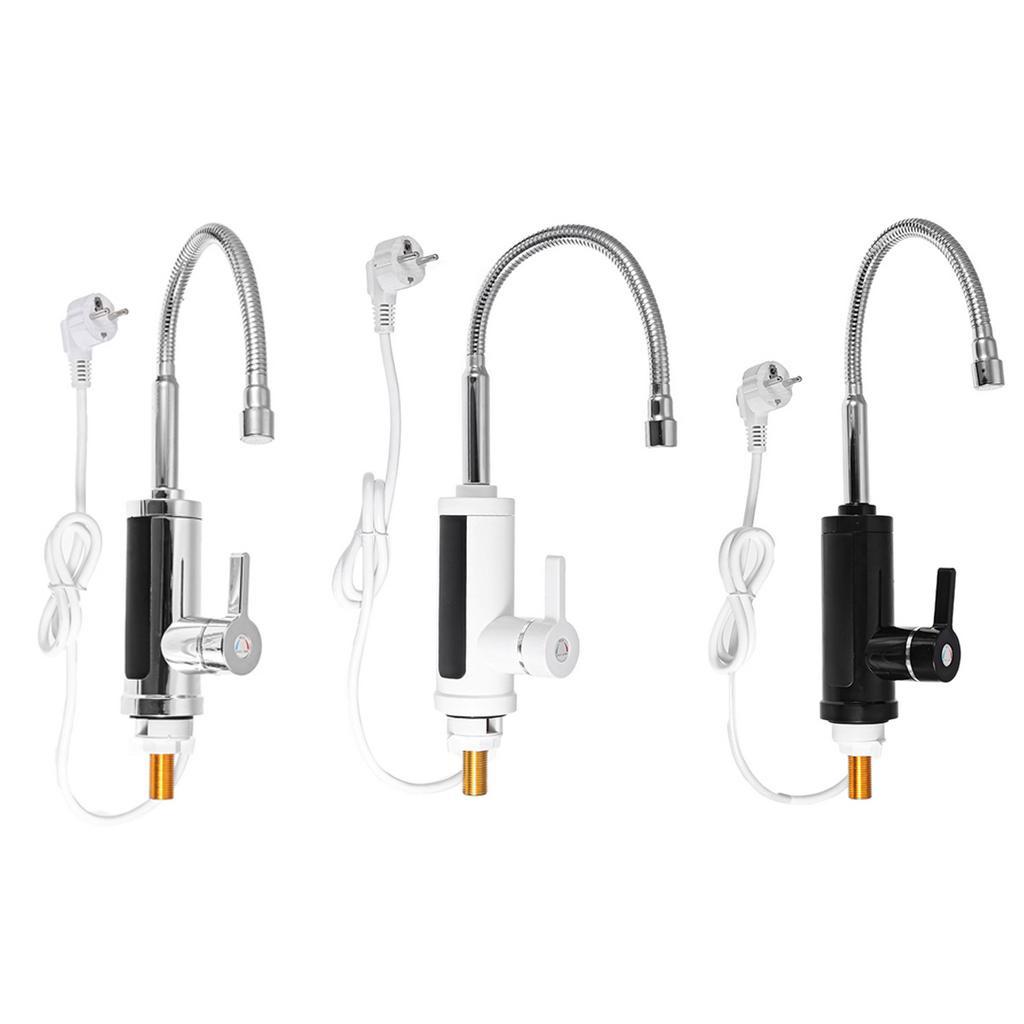 3000W 220V Kitchen Flow Electric Water Heater Instant Hot Water Heater Cold Heating Tankless Water Heater With LED