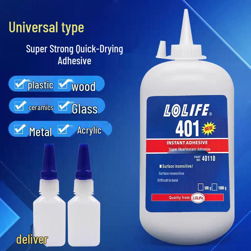 401 Super Glue Universal Adhesive for Wood, Plastic, Toys, Rubber - Instant Bond 460, 403, 406, 414, 415, 495.