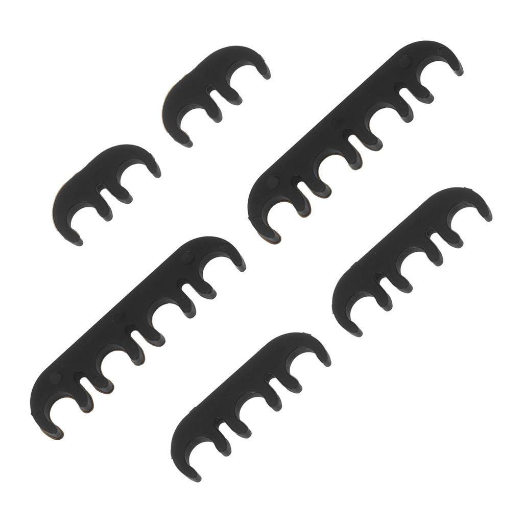 INFINAUTO 6pcs Engine Spark Plug Separator Internal 7mm 8mm Ignition Wire Separator Holder for Chevrolet Ford Plastic Black