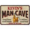 Personalisierter Metallblechschild für die Männerhöhle Wanddeko für Bar Pub