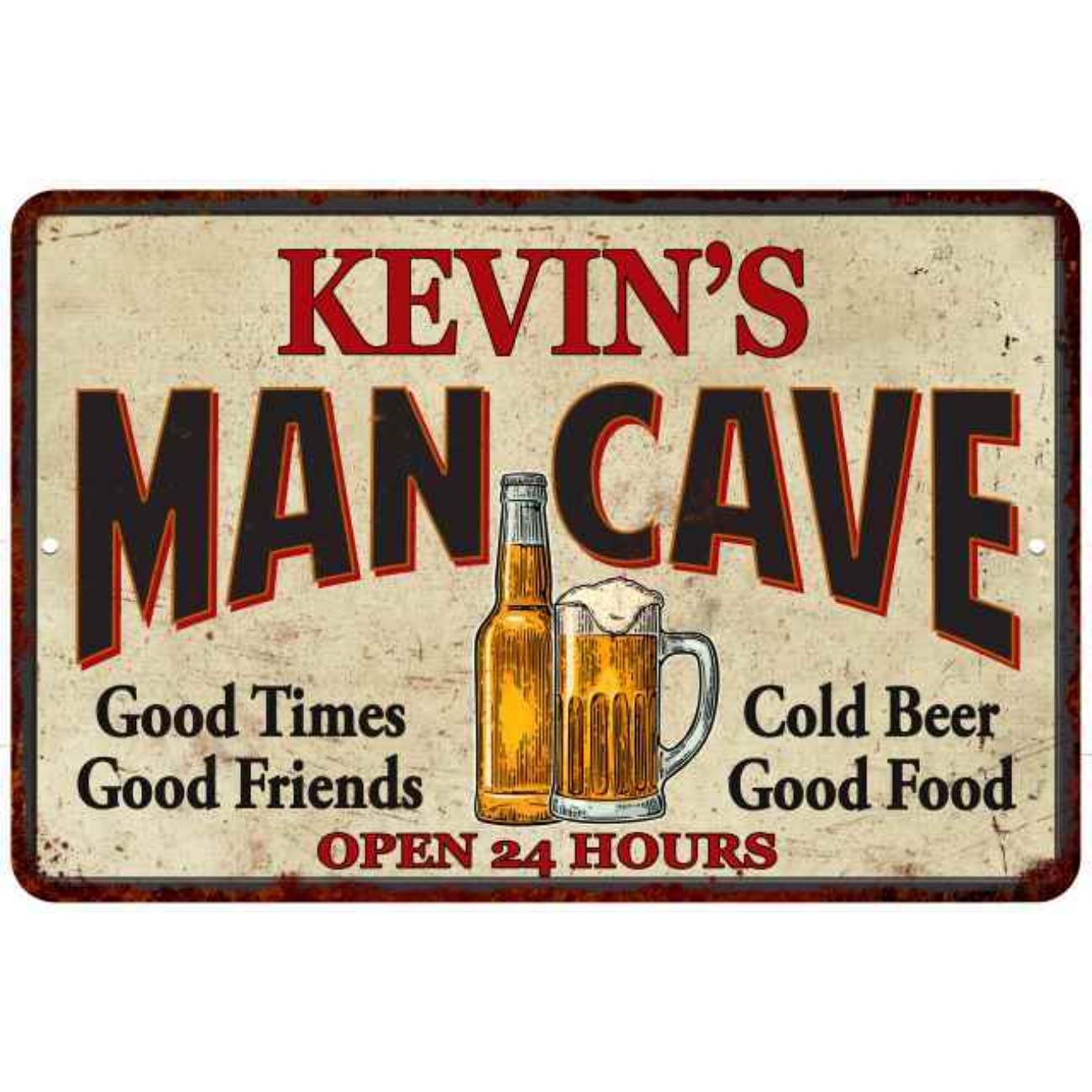 Personalized Man Cave Metal Tin Sign Bar Pub Wall Decor белый