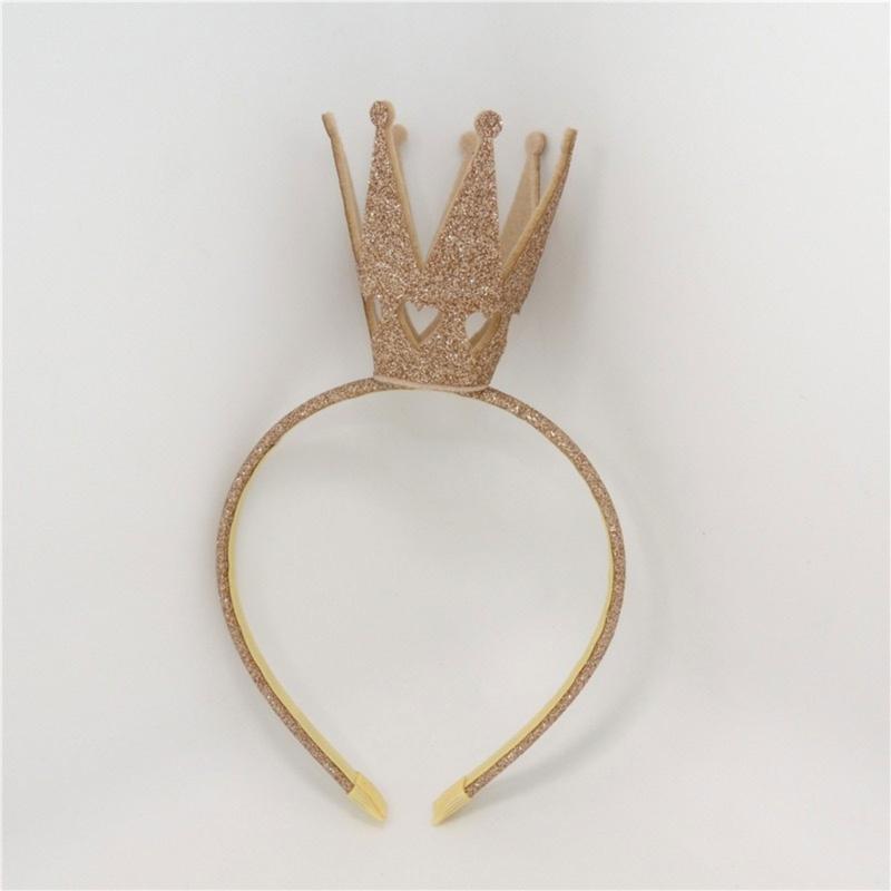 Sparkling Tiaras Crown Headband for Party Soft Padded Hairhoop Hair Accessory for Parties and Birthday Festival Hairband