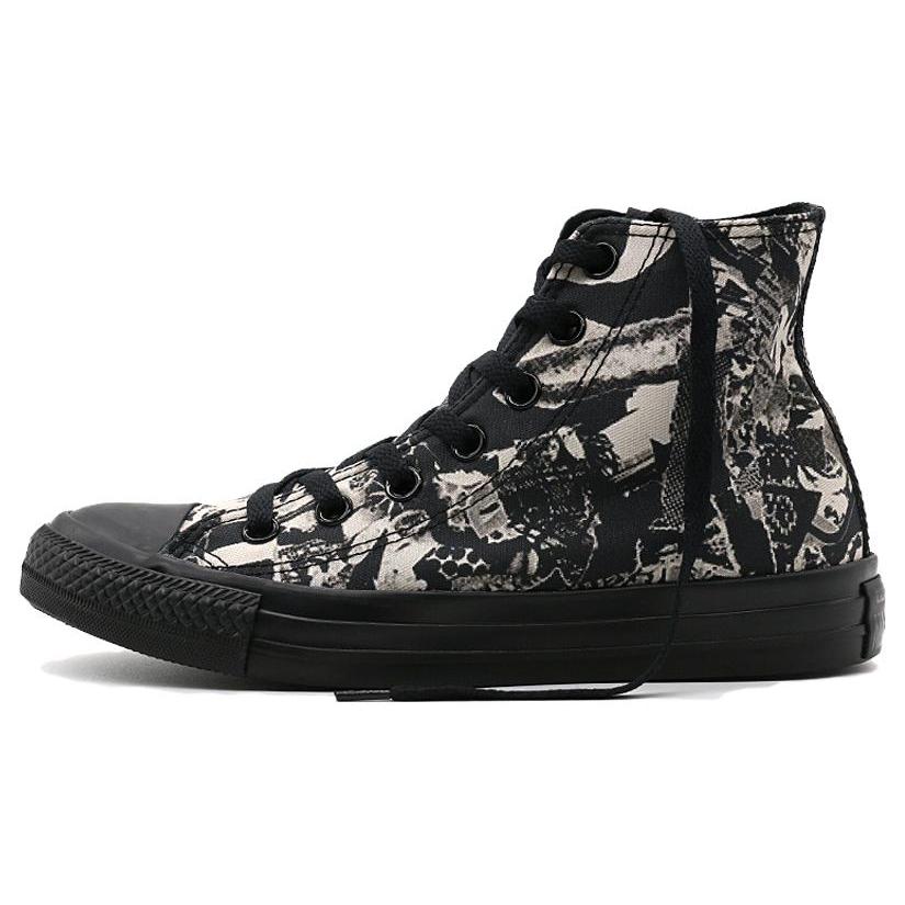 

New Converse Chuck Taylor All Star High Top Parchment Print Black Women s 549640C 37