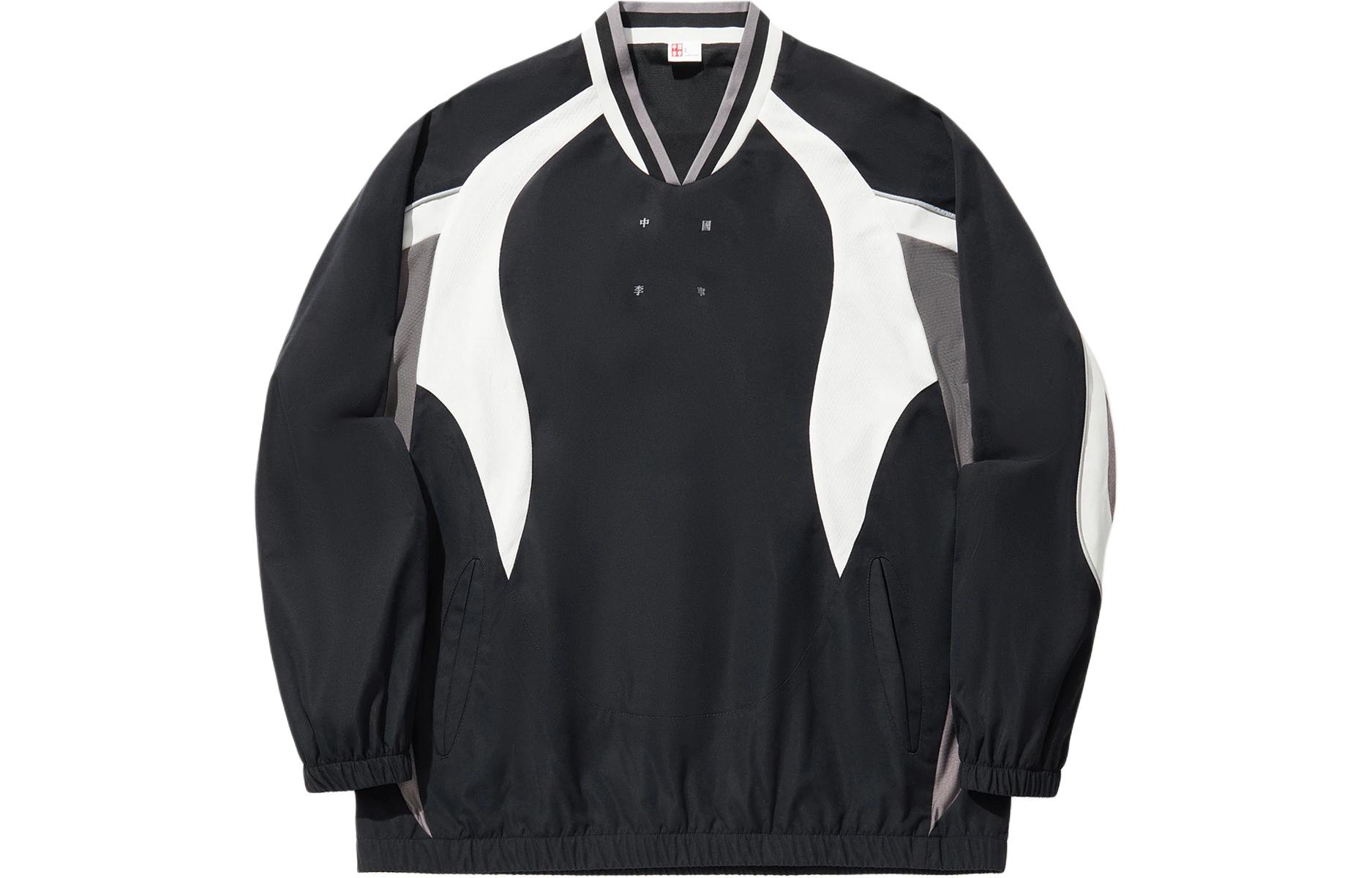 Li Ning Sweatshirt Men s Black Smoky Ink Gray ATLU035-2 M