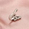 1Pc Nose Clip Anti-deformed Safe Rhinestone Inlaid Non Piercing U Shape Faux Nose Ring Female Jewelry