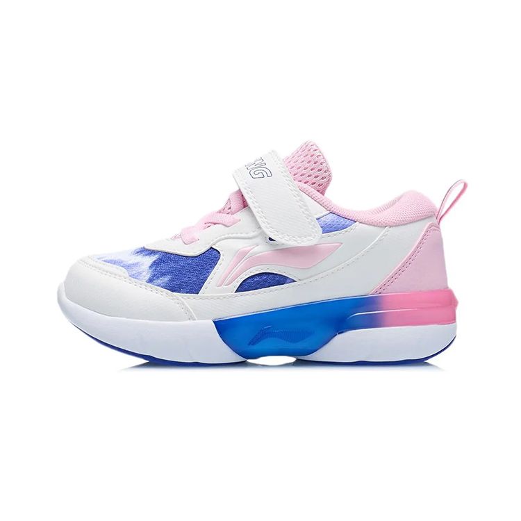 Li Ning Childrens Reflective Comfortable Casual Low-Top Running Shoes Kids sneaker White YKNR086-4