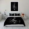 "Elegant Musical Design Three-Piece Set" Kid's and Adults' Bedroom Decor, Exquisite Three-piece Bedding Set Gift
