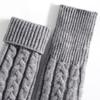 Plush Lined Winter Mittens Double Layer Thermal Mittens New Padded Fingerless Gloves  For Women