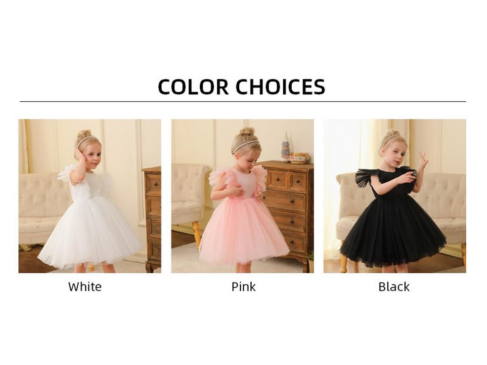 2024 Luksusowa dziewczęca sukienka księżniczki - lekka elegancka odzież ślubna i na występy