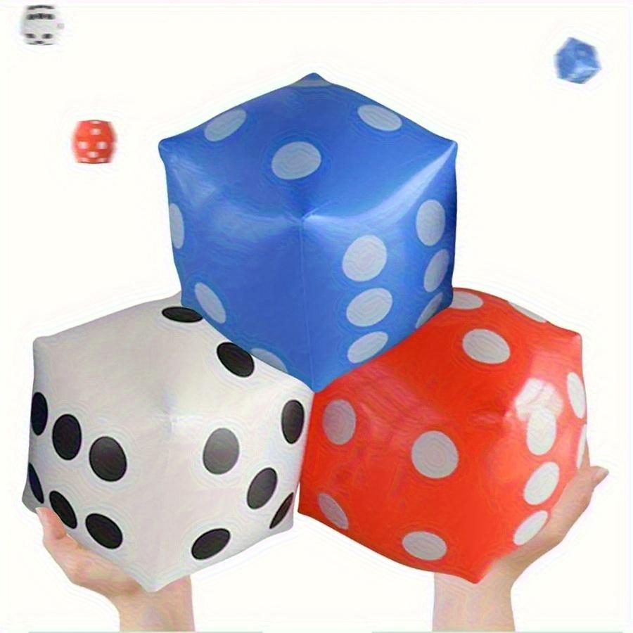1pc Giant Inflatable Dice with Pump - Jumbo Party Game for Indoor & Outdoor Fun, Perfect for Family Gatherings, Summer Pool JXB