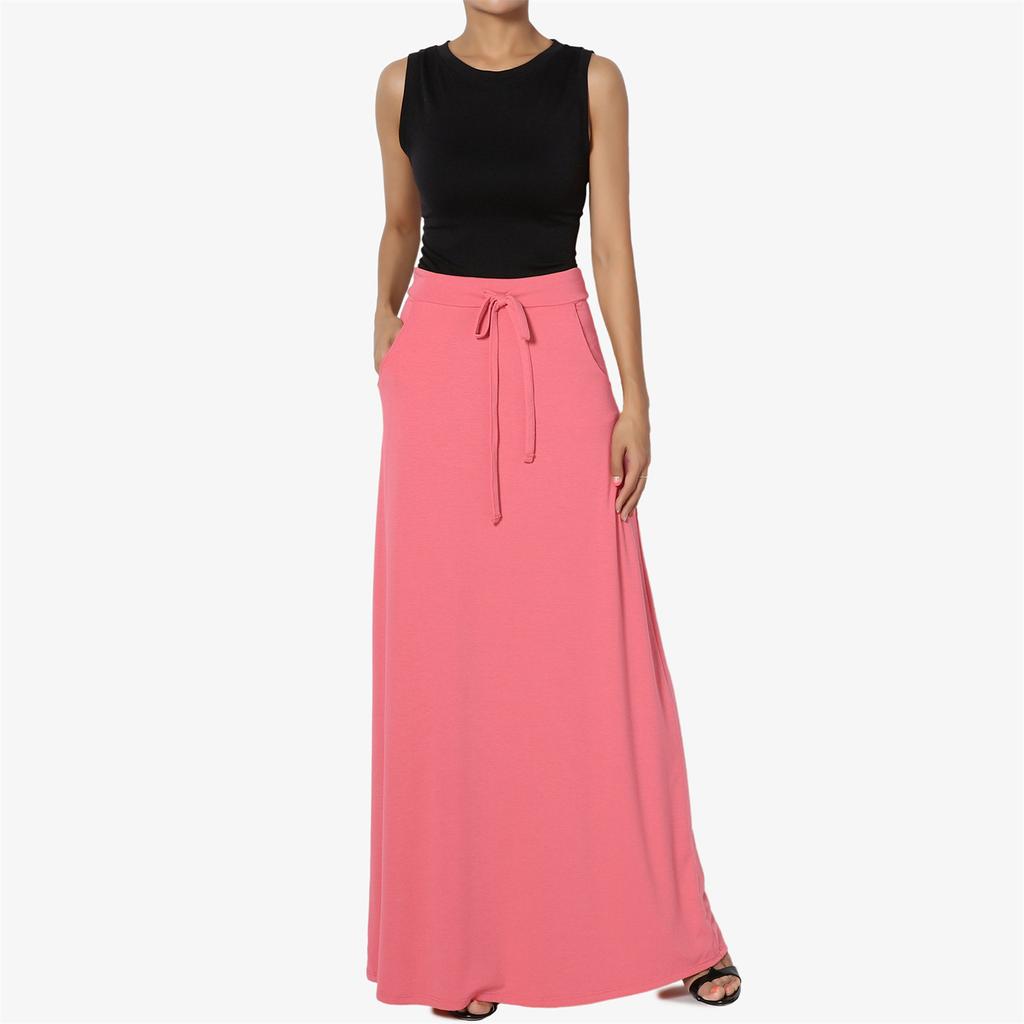 Damen Freizeit Kordelzug Tunika Einfarbig Mode Mittlere Taille A-Linien Kleid