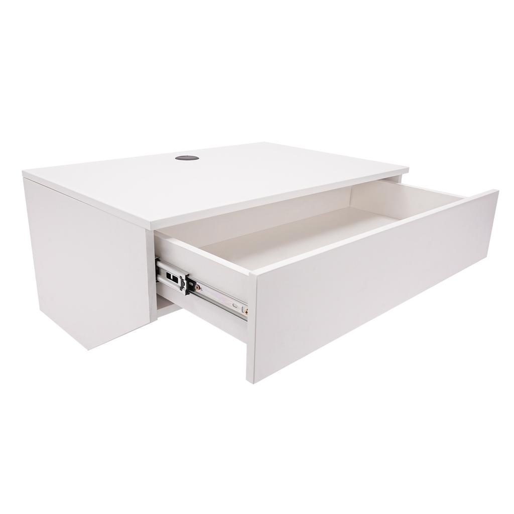 Wall Mounted Desk, Wall Mounted Desk with Pull Out Drawer, Floating Wall Organizer Rectangular Ecological Board for Homes,Office