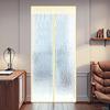EVA Magnetic Door Curtain Winter Semi-Transparent Windproof Coldproof Insulation Curtain for Home Magnetic Self-adhesive Curtain