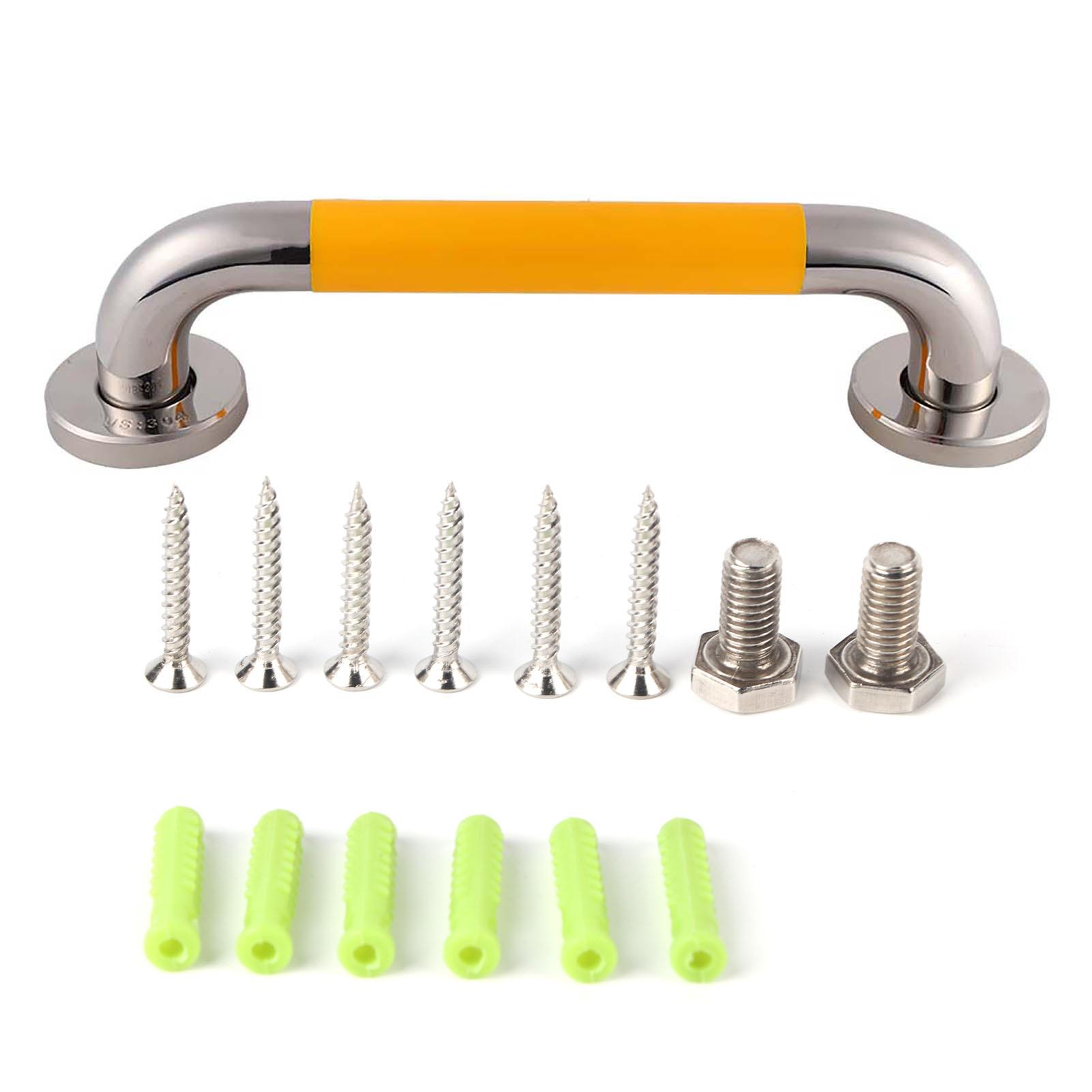 

Stainless Steel Anti Slip Safety Handrail Elderly Wall Mounted Toilet Bathroom Grab Bars 38cm 38cm