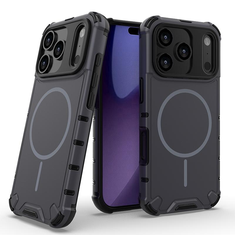 Anti-slip Bumper Armor for Magsafe Magnetic Phone Case for IPhone 15 14 13 12 11 17 Pro Max 17 Air 16 Plus Shockproof Cover