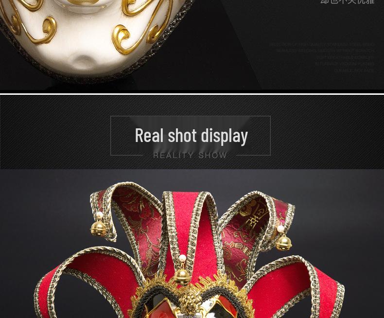 Benátská retro maškarní maska pro párty a dekoraci stěny