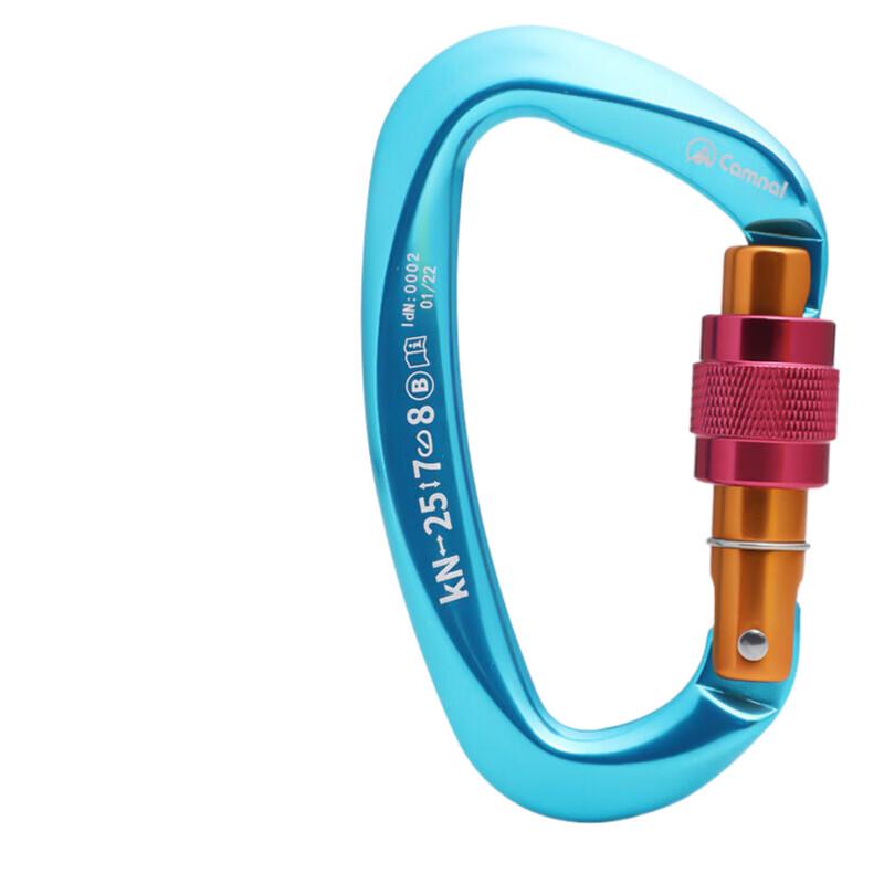 Brangdy D-Shape Screw Lock Climbing Carabiner