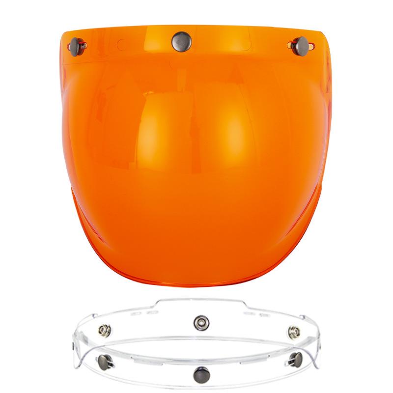 Popular Retro Motorcycle Helmet with Bubble Visor and Frame