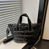 Large Capacity Lightweight Space Shoulder Bag Space Cotton Winter Quilted Crossbody Bag  Female Use
