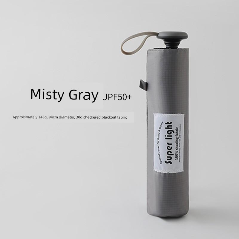 Original Carbon Fiber 148g Ultra-Light 30D Black Coating Sunscreen Pencil Umbrella Diameter 94cm Portable Folding Umbrella for Sun and Rain