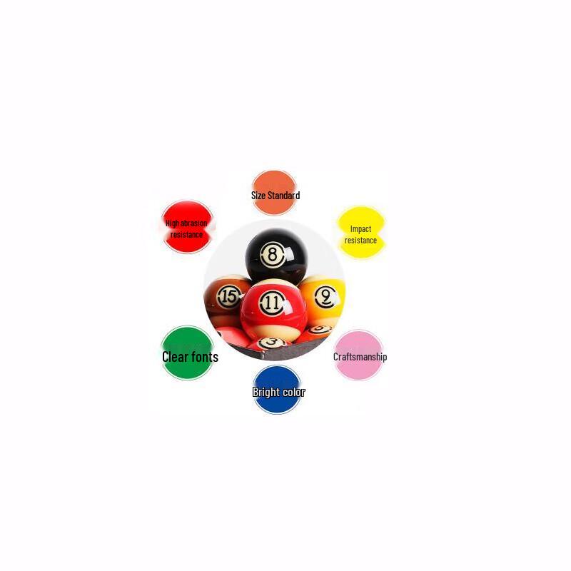 Datangyu 57.2mm Standard 16-Ball Crystal Pool Ball Set