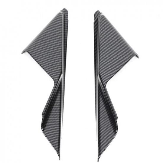 Carbon Fiber ABS Interior Door A-Pillar Cover Trim For Nissan 370Z Z34 09-20