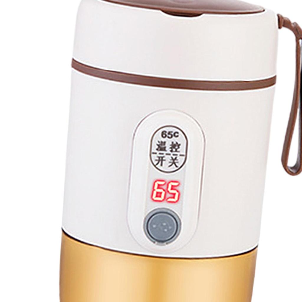 Portable Bottle Warmer Multipurpose Leakproof 500ml Travel Electric Kettle USB for Airplane Picnic Travel Outdoor Shopping