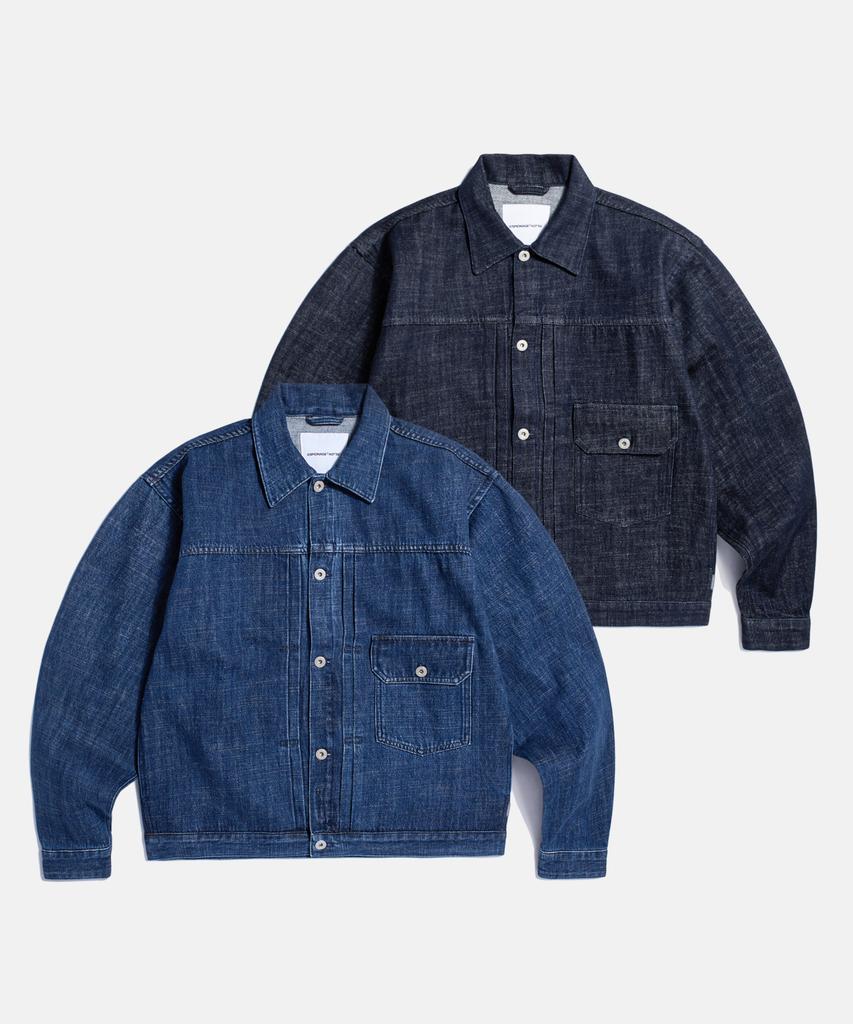 Espionage (Jpn Fabric)Type 1 Kaihara Denim Trucker Jacket Dark Indigo
