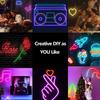 LED Strip Lights Waterproof Color Changing Music Tape 16.4 FT Waterproof LED Strips Lights For Outdoor Home Living Room Bedroom
