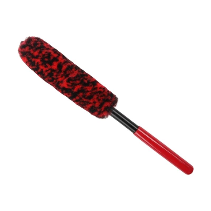 Soft Wheel Brush Compact Short Handle Ergonomic Grip For Deep Rims Cleaning Brake Dust Removal Detailing Brushes