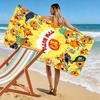 Cartoon Kid-E-Cats Print Beach Towel, Large Soft Quick Dry Towel for Beach Camping Swimming