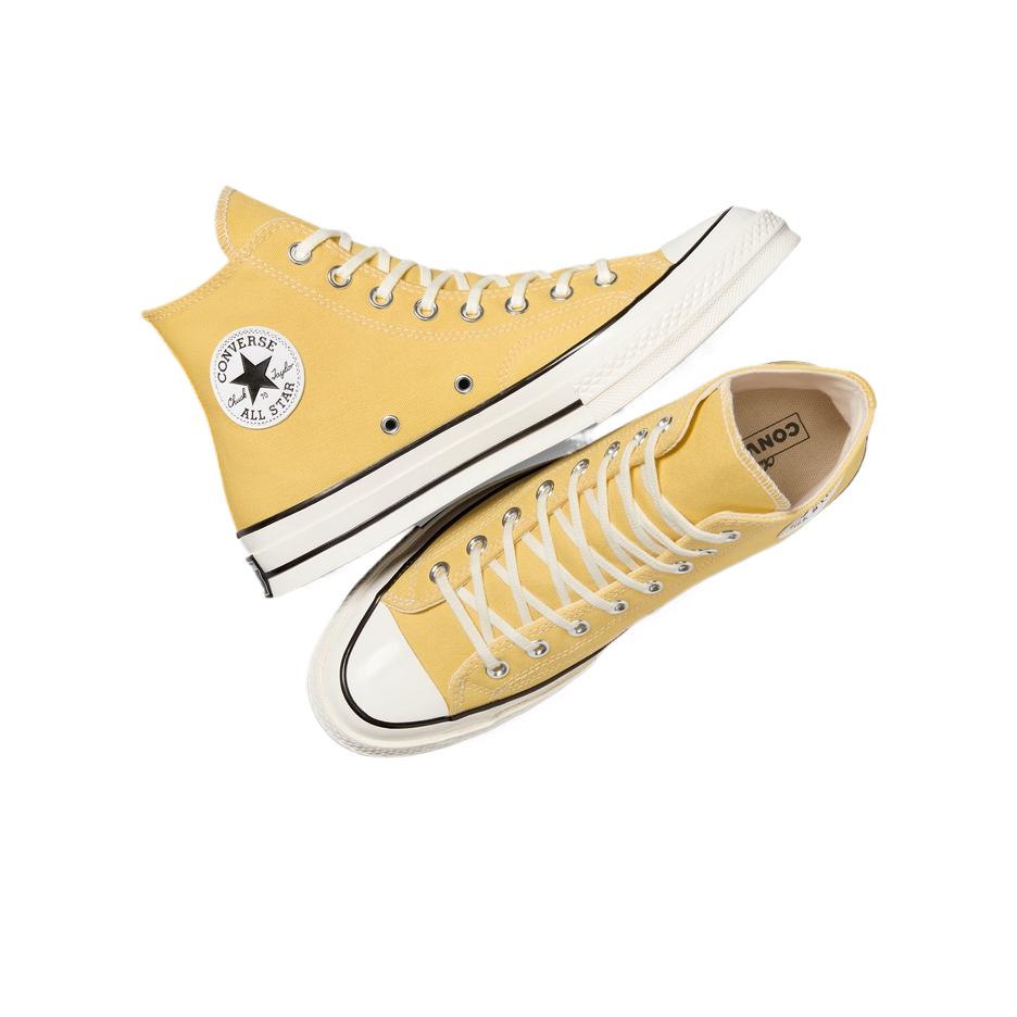 Converse Comfortable Versatile Low-Top Durable Lightweight High-Top Skate Shoes Unisex Sneakers Yellow A10526C