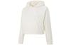 Solid Color Hooded Sports & Fitness Casual Thickened And Fleece Lined Pullover Sweatshirt Women's White IP7043