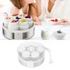 Electric Yogurt Maker 20W ABS Glass Multifunctional Portable Homemade Greek Yogurt Machine with 7 Cups for Jams Puddings