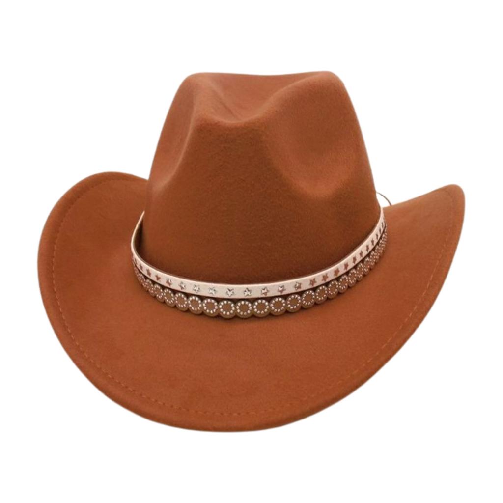 British Jazz Hat Men'S And Women'S High-End Flash Rhinestone Accessory Hat Cowboy Hat
