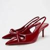Elegante Slippers met Hoge Hakken Dames Zomer Sexy Open Teen Moderne Sandalen Luxe Schoenen Pumps Vrouw Zapatos Mujer
