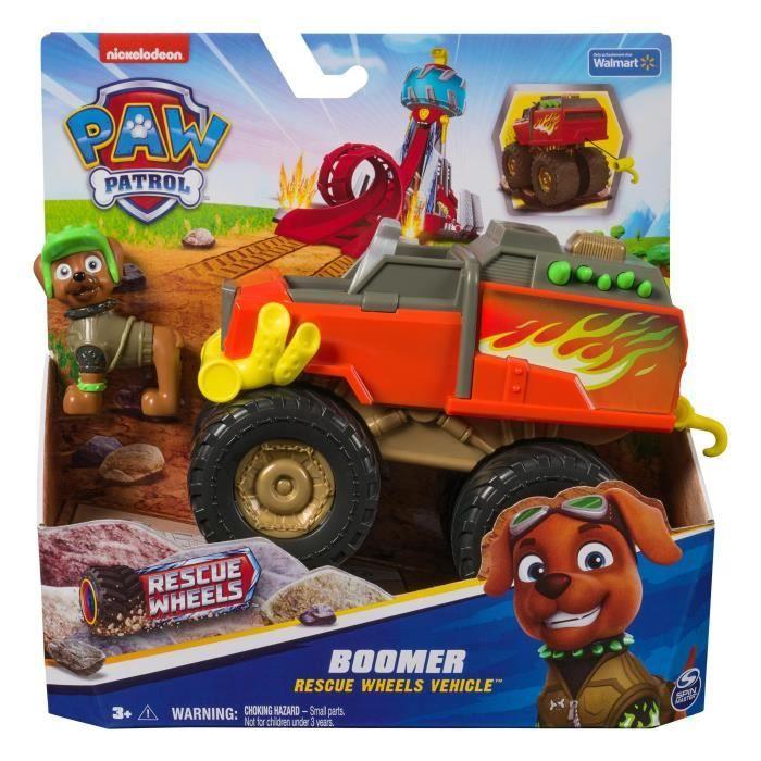 Spin master véhicule + figurine rescue wheels boomer la pat' patrouille