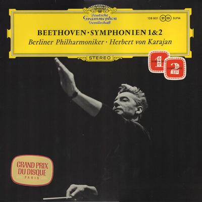 LP Record LUDWIG VAN BEETHOVEN HERBERT VON Symphonien 1 2 138801SLPM Deutsche Grammo 1966 Germany Classical Used