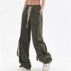 Herbstliche High-Waist-Hose Trend Japanischer Stil Harajuku HipHop Punk Hose High Street Cargo Casual Mode Lockere Hose Weites Bein