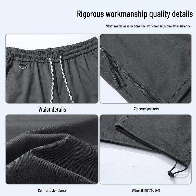 JEEP SPIRIT Men's Multi-Pocket Casual Trousers
