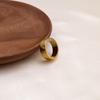 Niche Simple American Plain Ring Titanium Steel Ring Couple Unique Design Irregular Ring 18K Index Finger Ring